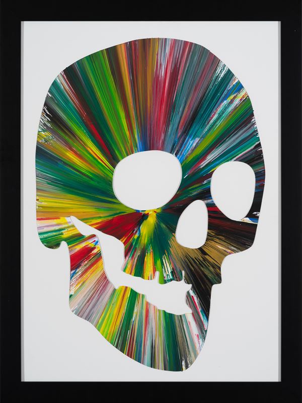 Damien Hirst - Skull Spin Painting