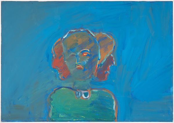 Tano Festa : Senza titolo  (1984)  - Acrilico su tela - Asta Arte Moderna e Contemporanea - Blindarte Casa d'Aste