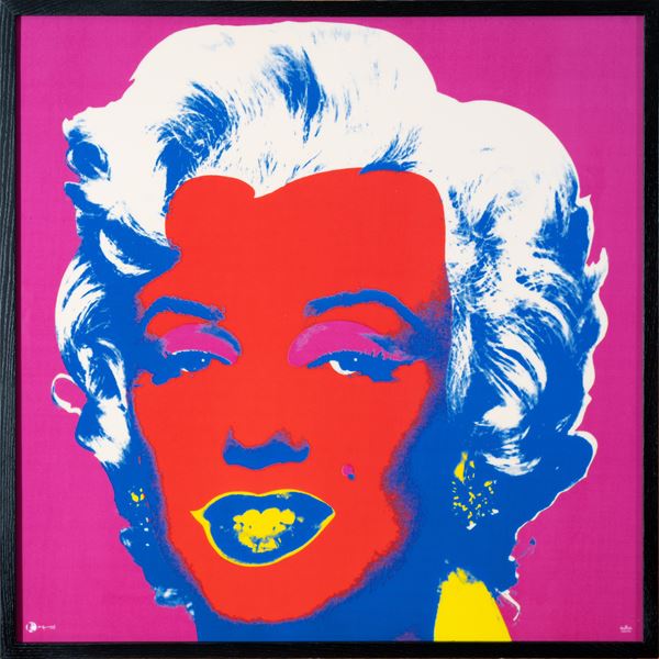 Andy Warhol - Rosenthal Objekt, Wandbild Marilyn Pink