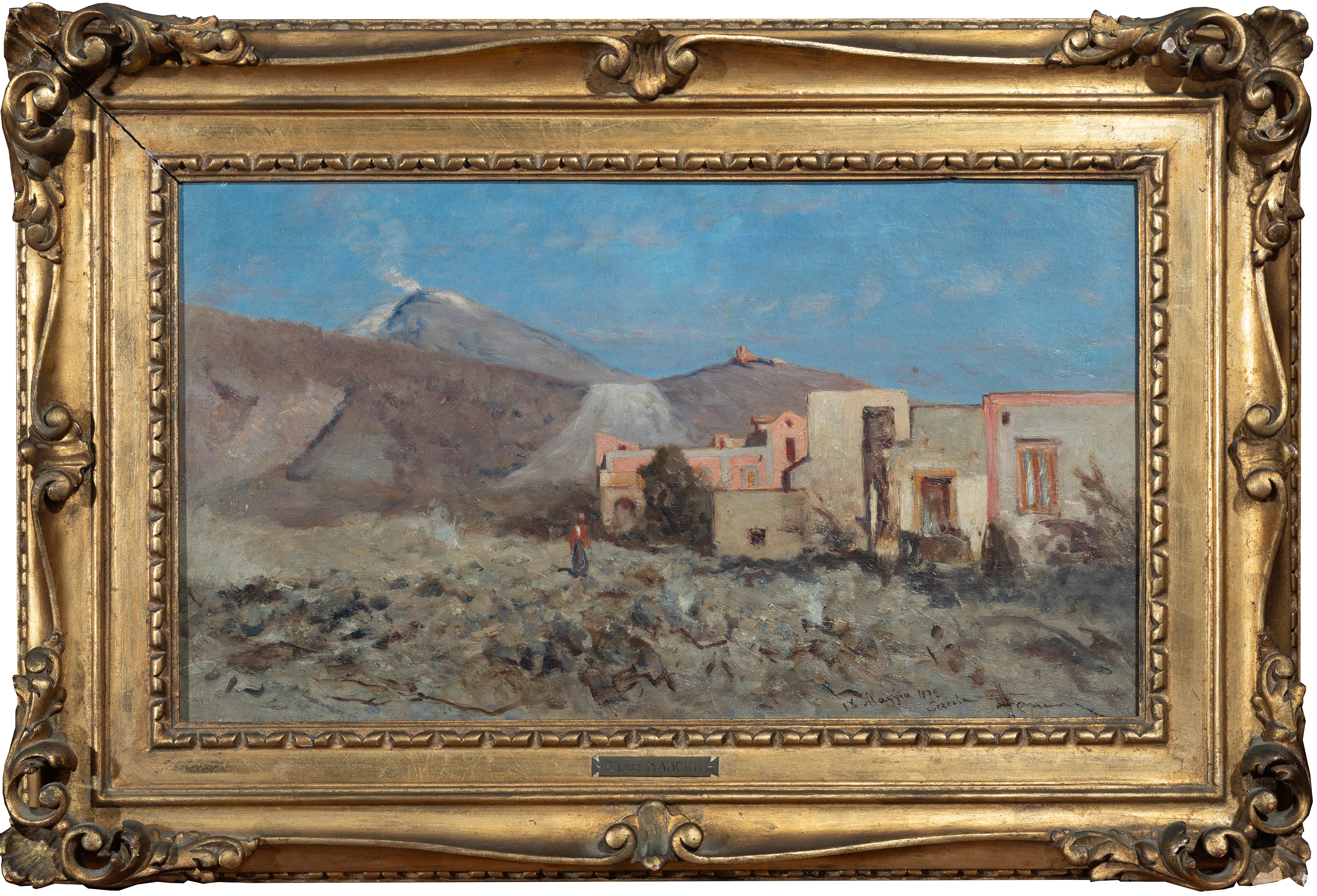 Eruzione del Vesuvio del 18 Maggio 1872 vista da Cercola