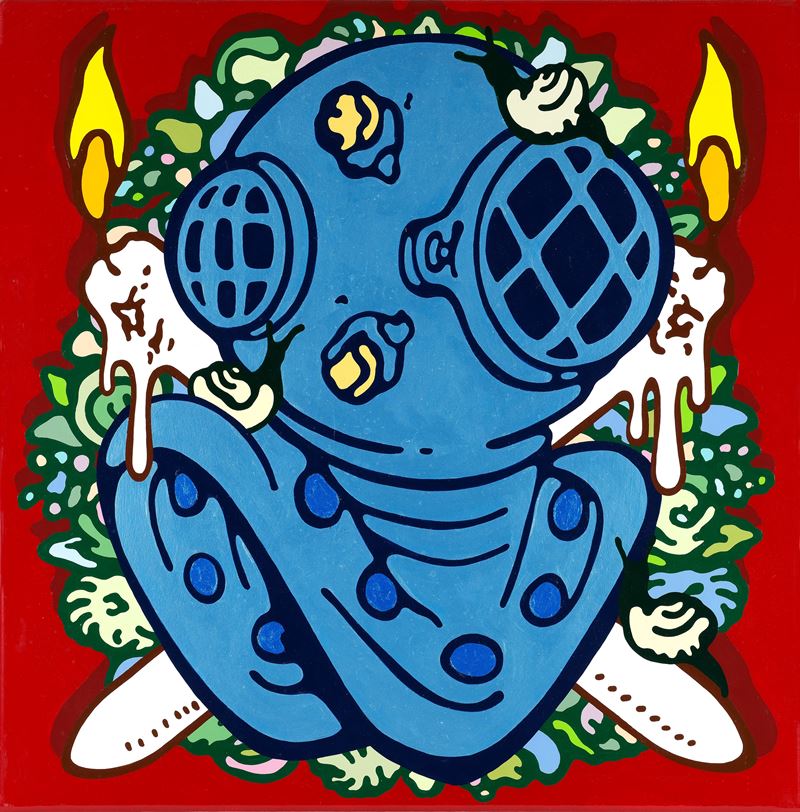 Gabriele Arruzzo - Coat of Arms, smalto e acrilico su tela