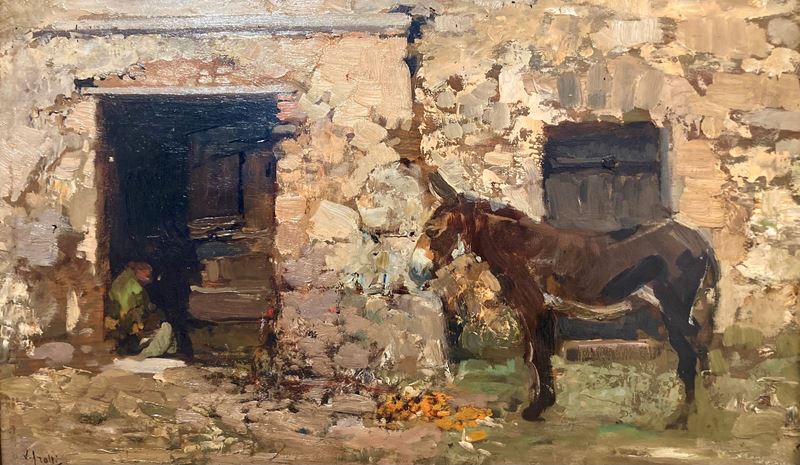 Asinello nel cortile