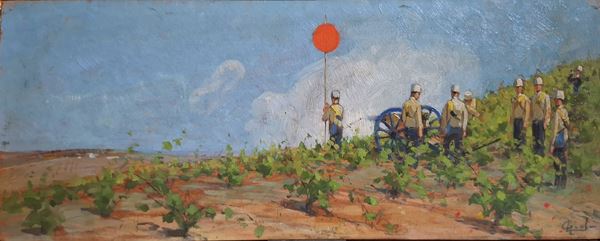 Luigi  Gioli (San Frediano a Settimo, 1854 - Firenze, 1947) - Soldati