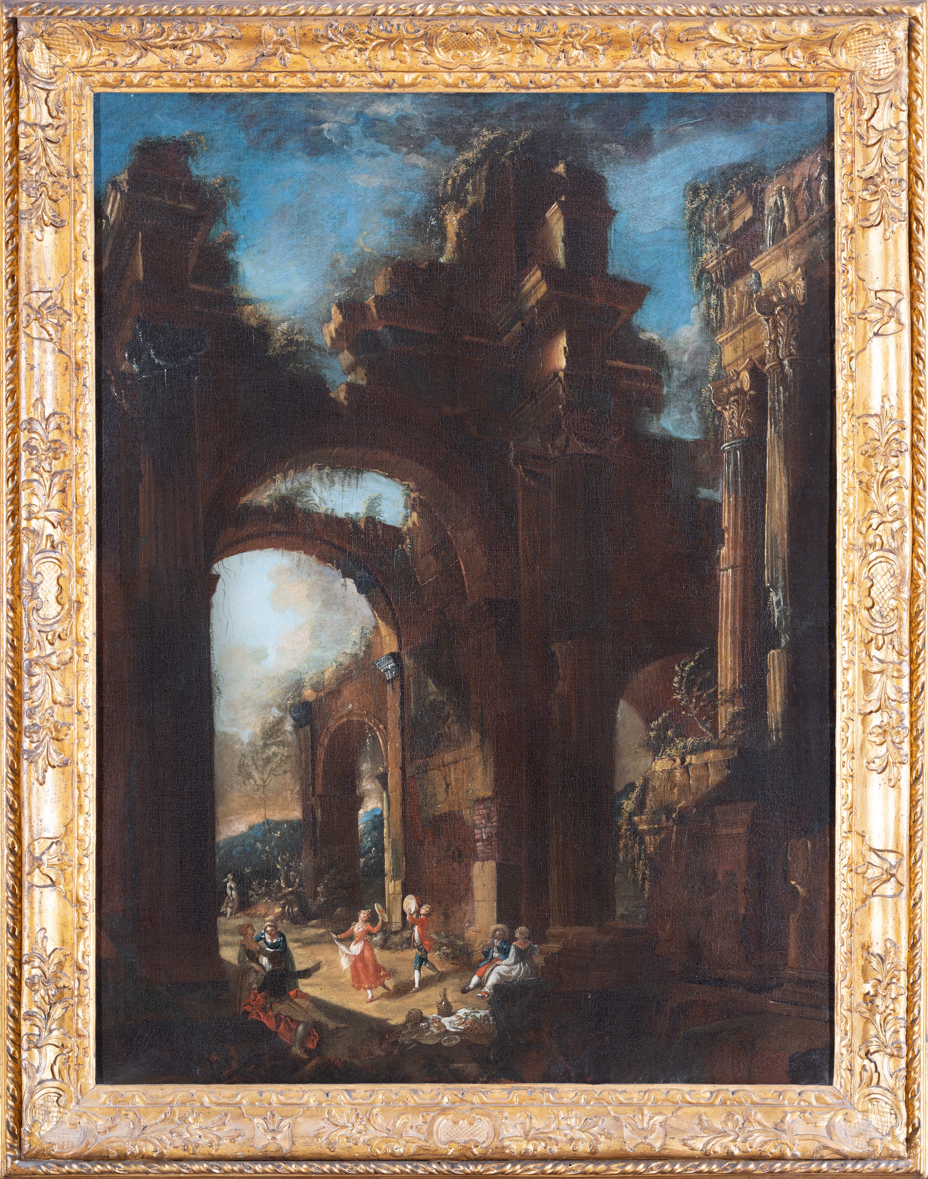 Tarantella nei pressi di un borgo fantastico