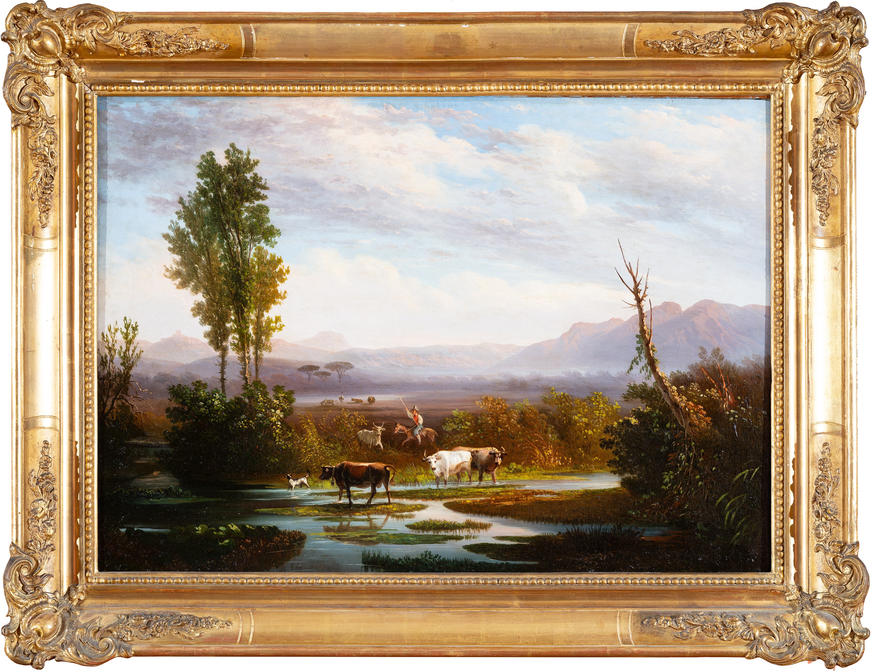 Veduta della Piana del Volturno tra Caiazzo e i Monti del Taburno