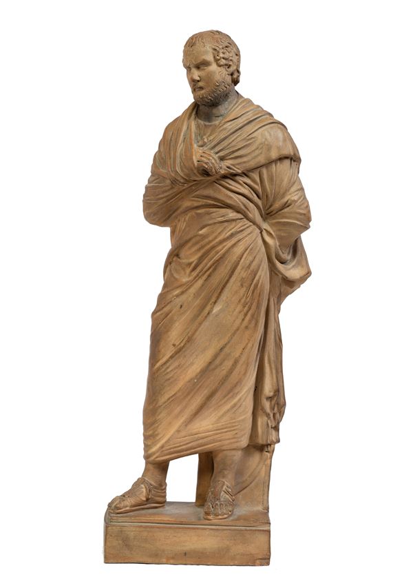 Sommer, XIX secolo :  Aristide, dalla villa dei Papiri   - Terracotta sculpture - Auction Napoli, j'adore! - Blindarte Casa d'Aste