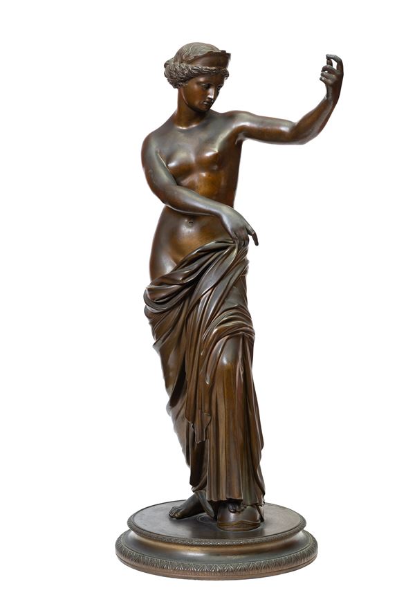 Fonderia artistica Sommer, inizi XX secolo : Venere di Capua, dalla Collezione del Museo Nazionale  - scultura in bronzo - Asta Napoli, j'adore! - Blindarte Casa d'Aste