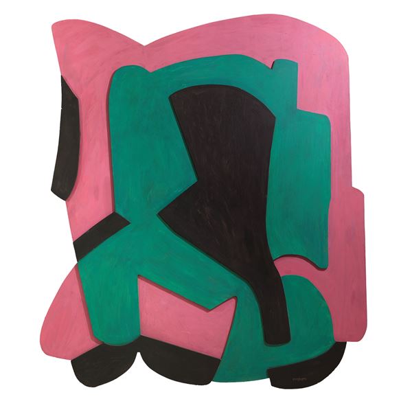Pietro Consagra : Pianeta n.7  (1987)  - Legno tagliato, incollato e dipinto - Asta Arte Moderna e Contemporanea - Blindarte Casa d'Aste