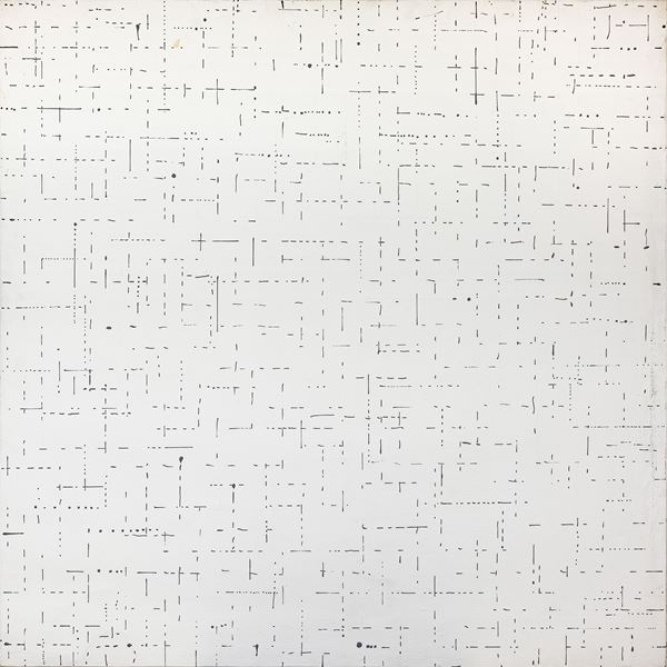 Dadamaino : L'inconscio razionale  (1976)  - Tecnica mista su tela - Asta Arte Moderna e Contemporanea - Blindarte Casa d'Aste