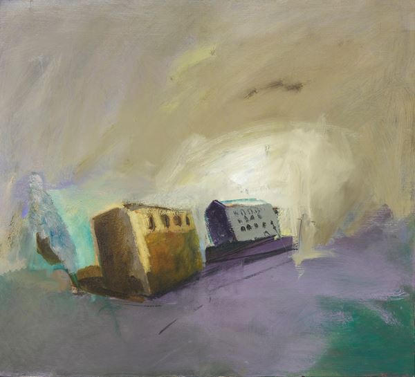 Klaus Karl Mehrkens : Senza titolo  (1992)  - Olio su tela - Asta Arte Moderna e Contemporanea - Blindarte Casa d'Aste