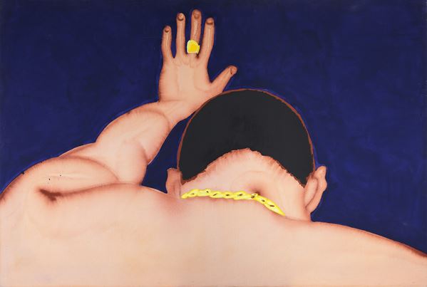 Bas Meerman : Senza titolo  (2003)  - Acrilico su tela - Asta Arte Moderna e Contemporanea - Blindarte Casa d'Aste