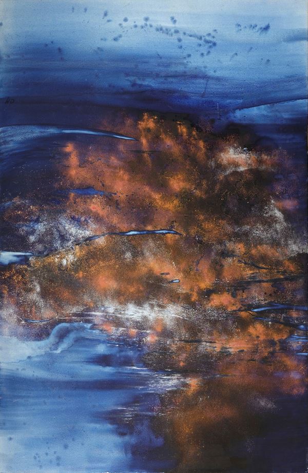 Massimo Kaufmann : Punta nigra  (1998)  - Olio su tela - Asta Arte Moderna e Contemporanea - Blindarte Casa d'Aste