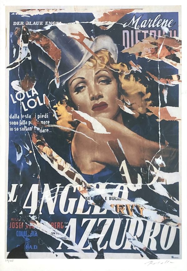 Mimmo Rotella - L'angelo azzurro