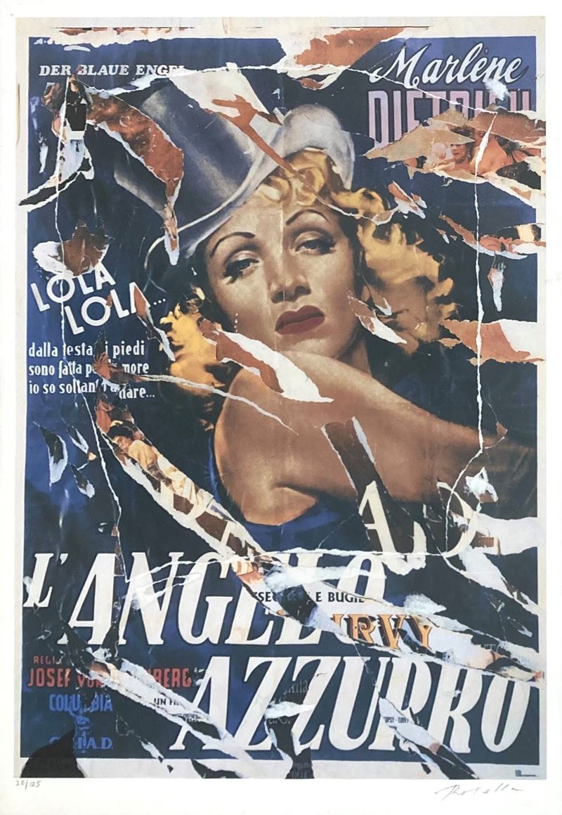 Mimmo Rotella - L'angelo Azzurro
