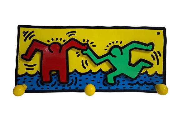 Keith Haring - Appendiabiti a tre ganci