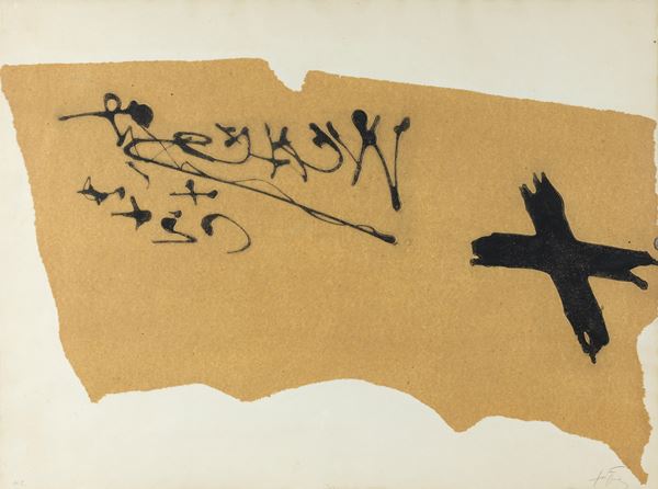 Antoni T&#224;pies - Grafisme sobre paper