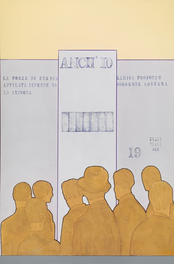 Renato Mambor : Anch'io  (2008)  - Mixed media on canvas - Auction Modern and Contemporary Art - Blindarte Casa d'Aste