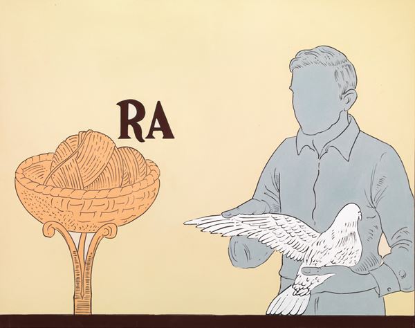 Renato Mambor : Rebus  (1998)  - Mixed media on canvas - Auction Modern and Contemporary Art - Blindarte Casa d'Aste