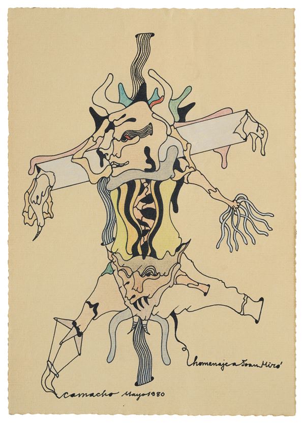 Jorge  Camacho - Hommage a Jean Mirò
