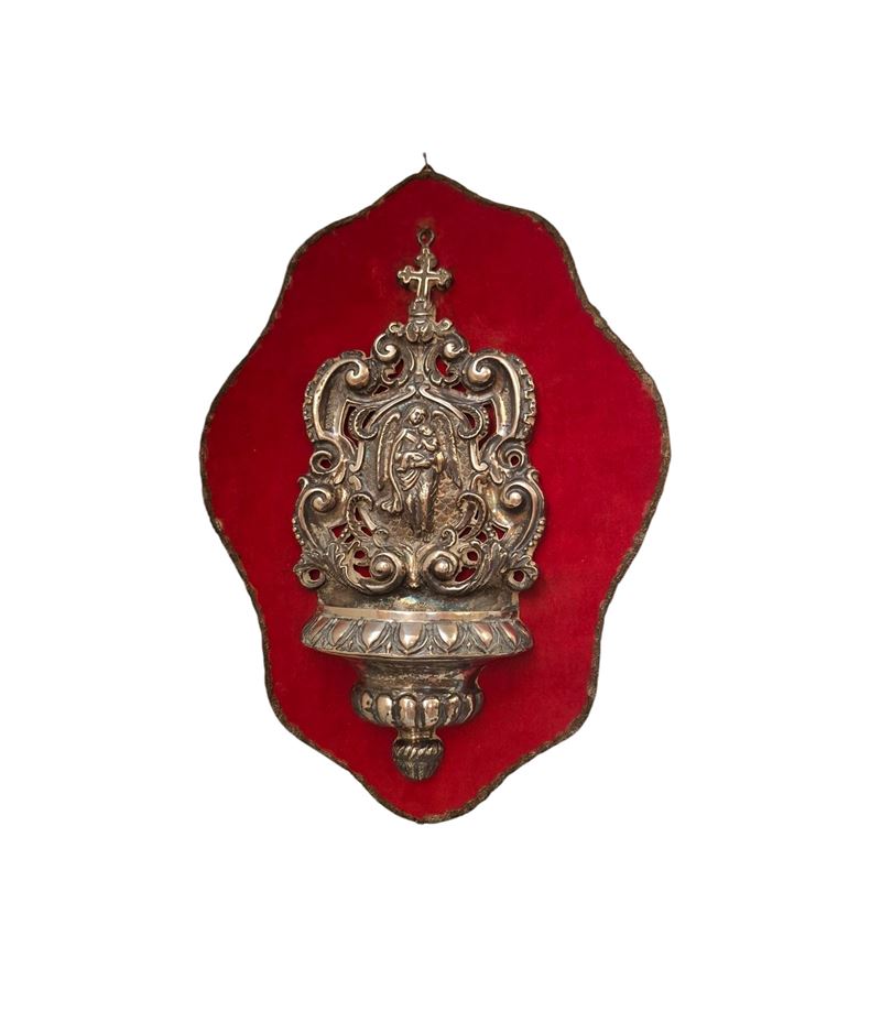 Acquasantiera in argento