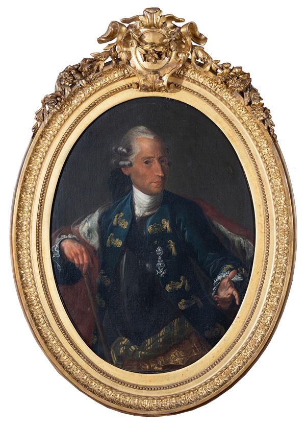 attribuito a Giuseppe  Bonito (Castellammare di Stabia, 1707 - Napoli, 1789) - Ritratto di nobiluomo