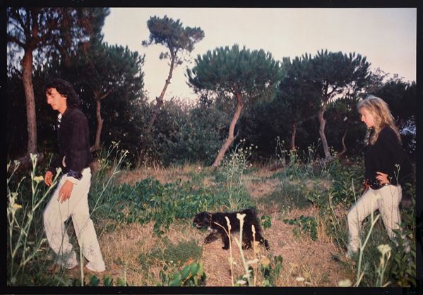 Nan Goldin - Cookie, Vittorio and Beauty in the woods, Sorrento