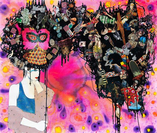 Samantha  Magowan : Fever Blisters  (2008)  - Tecnica mista su lino - Asta Arte Moderna e Contemporanea - Blindarte Casa d'Aste