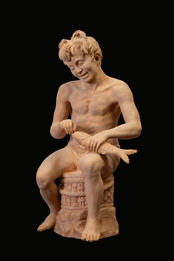 Scuola napoletana, XIX secolo - Young fisherman