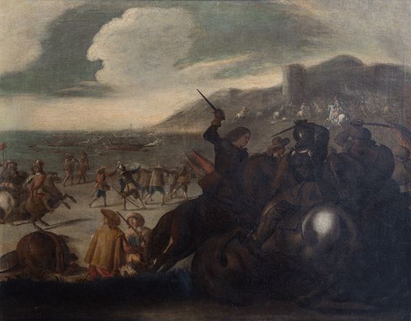 attribuito a Carlo Coppola (Napoli, 1620 &#8211; 1686) - Battaglia