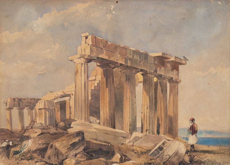 Veduta degli scavi di Paestum