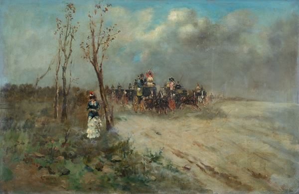 Francesco  Mancini, detto Lord - Corse di carrozze