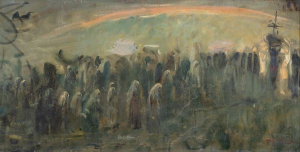 Francesco Paolo Michetti (Tocco di Casauria 1851 &#8211; Francavilla al Mare 1929) - Processione