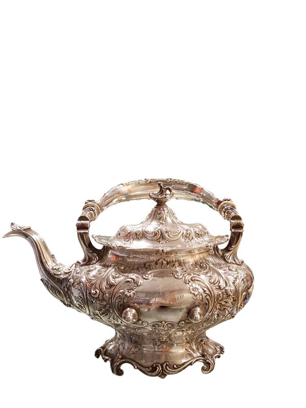 Argentiere Gorham,  inizi XX secolo : Bollitore d'acqua  - Asta GIOIELLI, OROLOGI, ARTI DECORATIVE, DESIGN E ARTE ORIENTALE - Blindarte Casa d'Aste