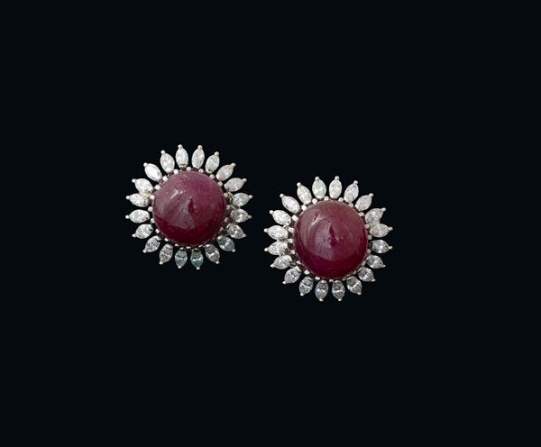 Orecchini  - in oro bianco 18 carati - Auction JEWELLERY, WATCHES, DECORATIVE ART, DESIGN AND ORIENTAL ART - Blindarte Casa d'Aste