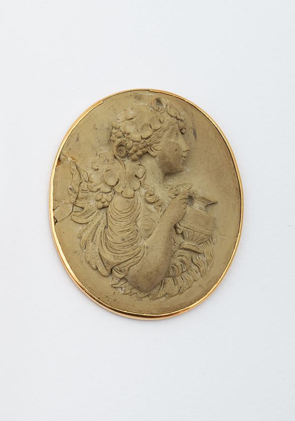 Cameo in pietra lavica