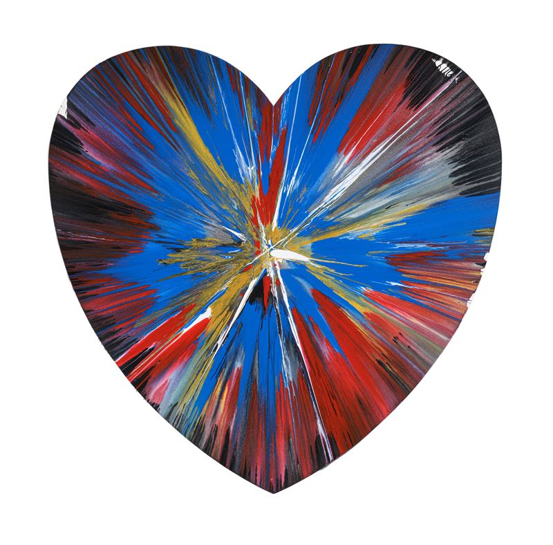 Damien Hirst - Heart - Acrilico su carta