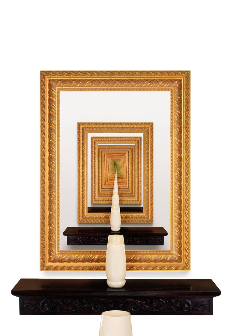 Leandro Erlich - Cadres dorés (installazione, 2007)