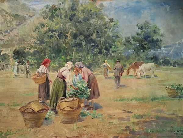 Giovanni Panza - Women at the harvest
