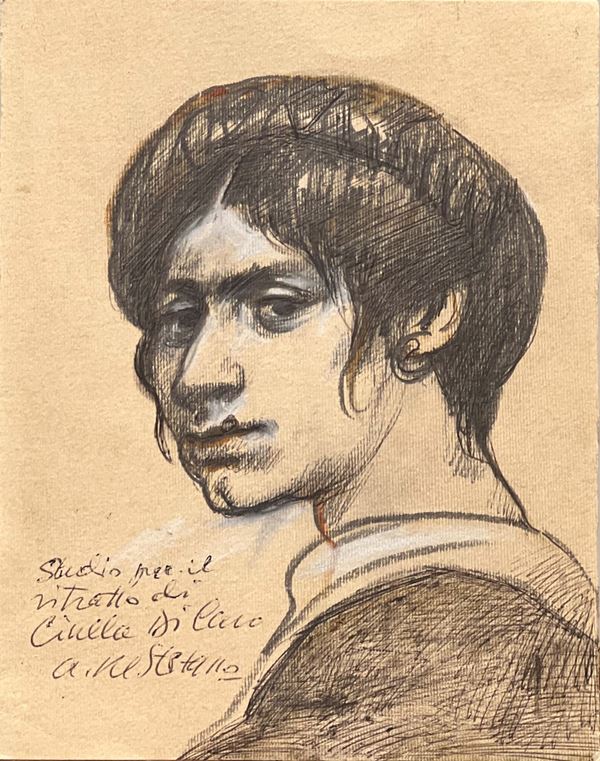 Armando  De Stefano - Studio per il ritratto di Ciulla De Caro