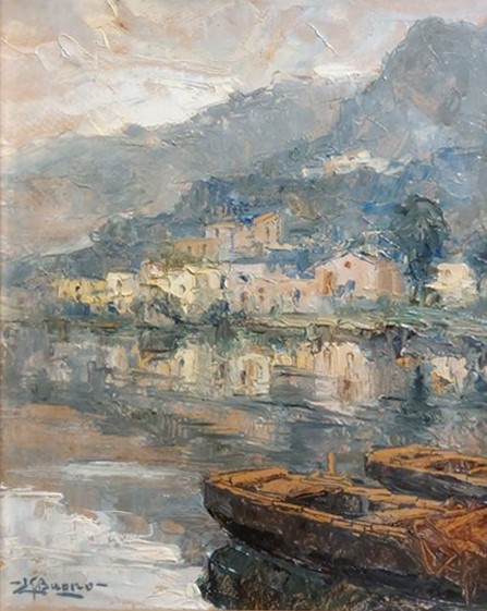 Lotto unico composto da n.2 opere (a) Il lago; b) Miliscola)