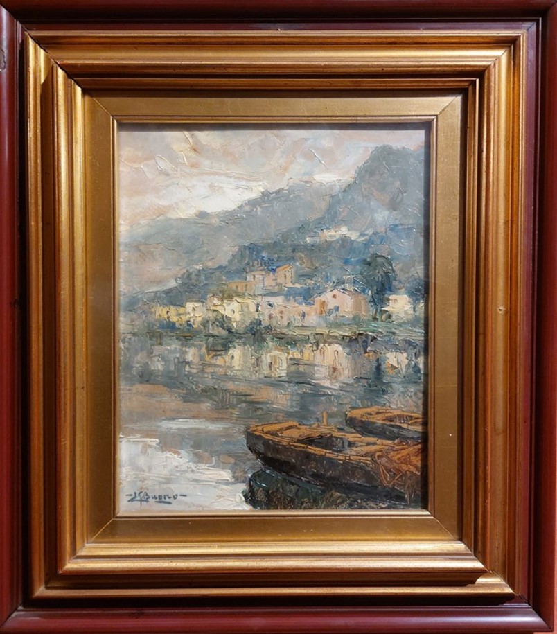 Lotto unico composto da n.2 opere (a) Il lago; b) Miliscola)