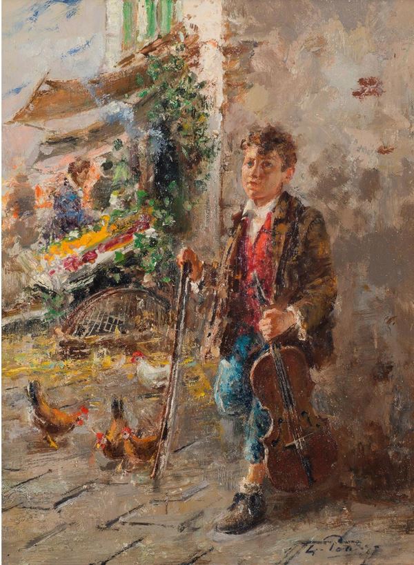 Giovanni Panza - Child with violin