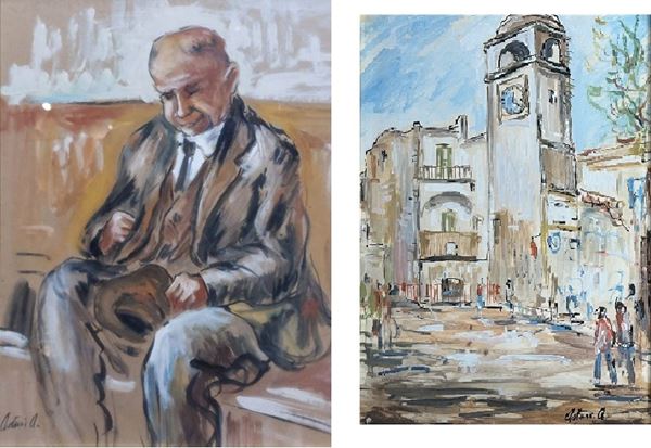 Antonio Asturi - Unique lot composed by n.2 works