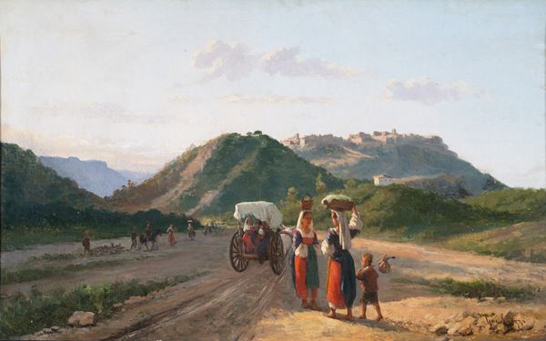Giuseppe Laezza (Napoli 1835-1905) - Ritorno dal mercato
