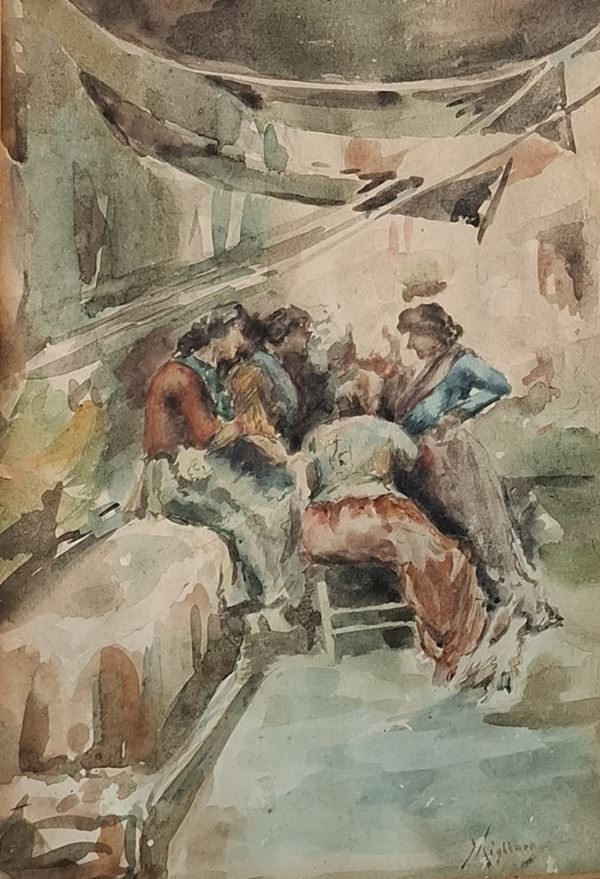 Vincenzo Migliaro - The washerwomen