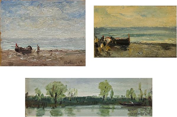 Antonio Asturi - Unique lot composed by n.3 artworks