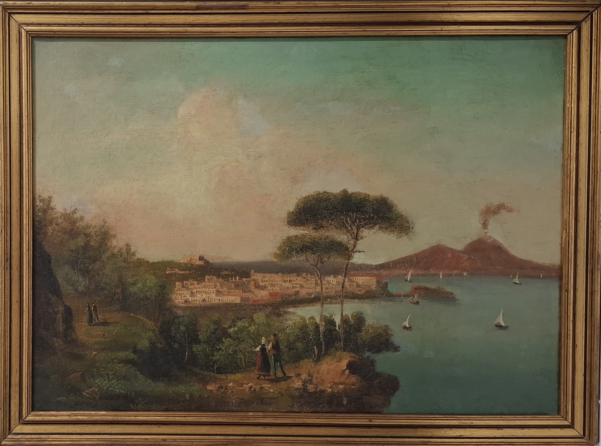 Veduta di Napoli con Vesuvio sullo sfondo