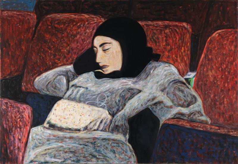 Andrea Salvino - I senza nome, olio su tela