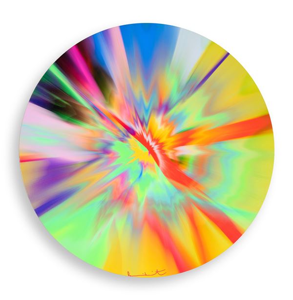 Damien Hirst - THE BEAUTIFUL PAINTINGS H!”-1, Beautiful, Quite Unfriendly, Yet Affectionate And Reverent, Long But Undivided Nimbus Painting