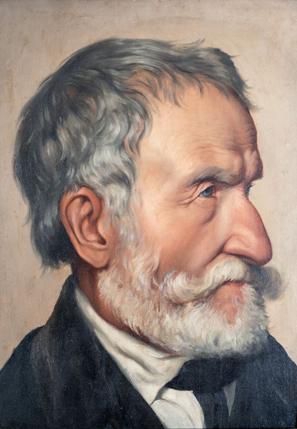 Scuola italiana, XIX secolo - Portrait of Giuseppe Verdi